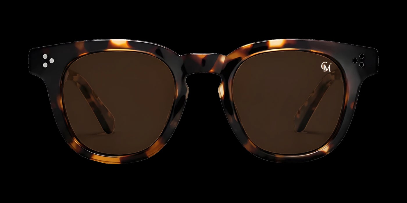 Óculos Clairmont Lyon, armação tartaruga e lentes marrons